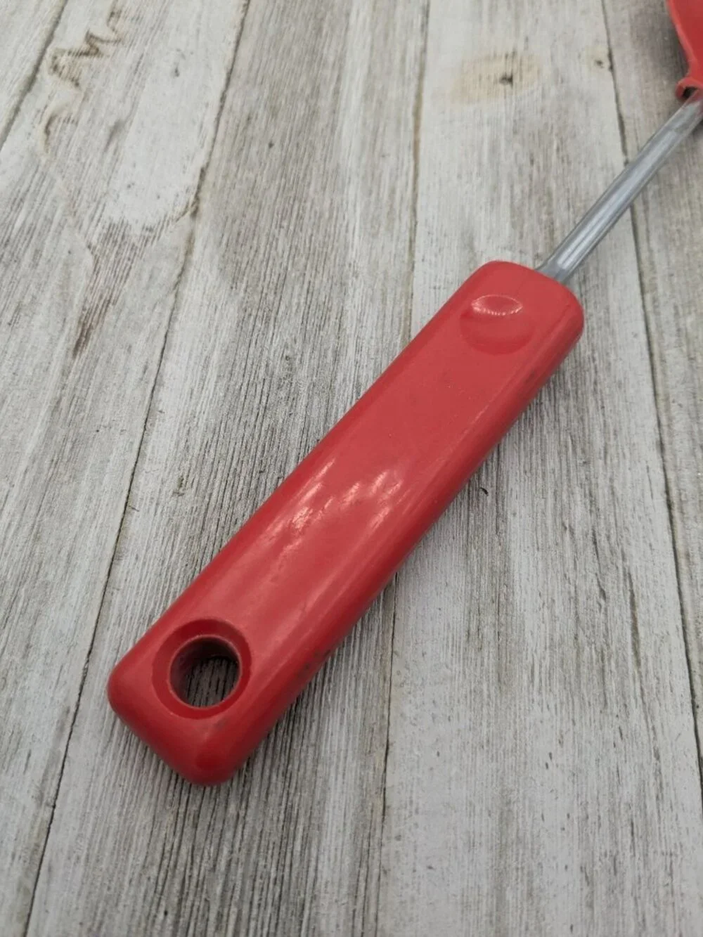 Vintage Ekco Solid Serving Spoon Red Handle Nylon 11 1/4